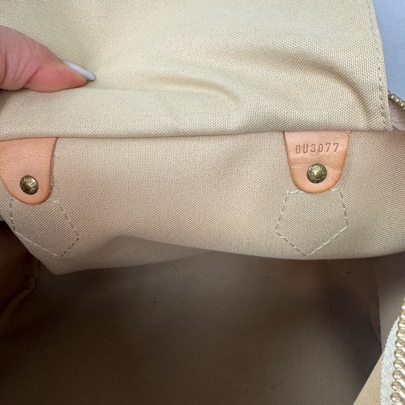 LOUIS VUITTON Damier Azur 30 Canvas Speedy Handbag Made in France. - Picture 16 of 16